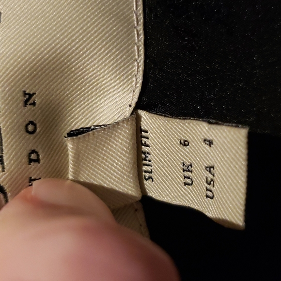 Burberry, Size 4, Black & Gold Long Jacket - Picture 3 of 7